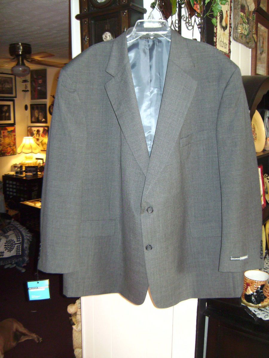   Comfort Zone by George Foreman Sports Coat Jacket Gray Size 56R New