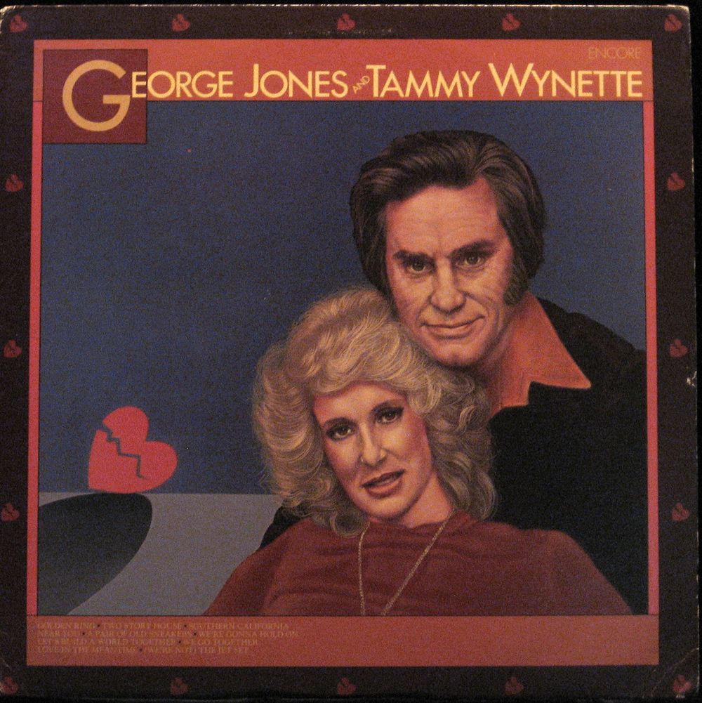 George Jones Tammy Wynette Encore LP Excellent Vinyl