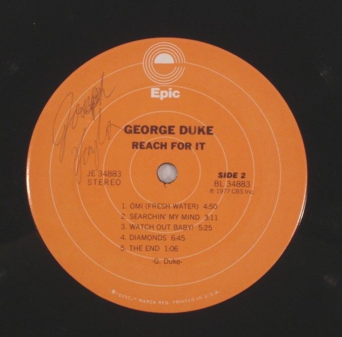 George Duke Reach for It 1977 LP Funk Fusion