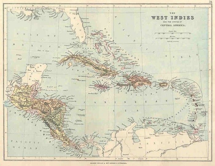 SET OF 24 Old Antique Colored Maps. Philip. 1887