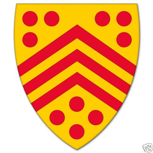 Gloucester England Coat of Arms Bumper Sticker 4 x 5