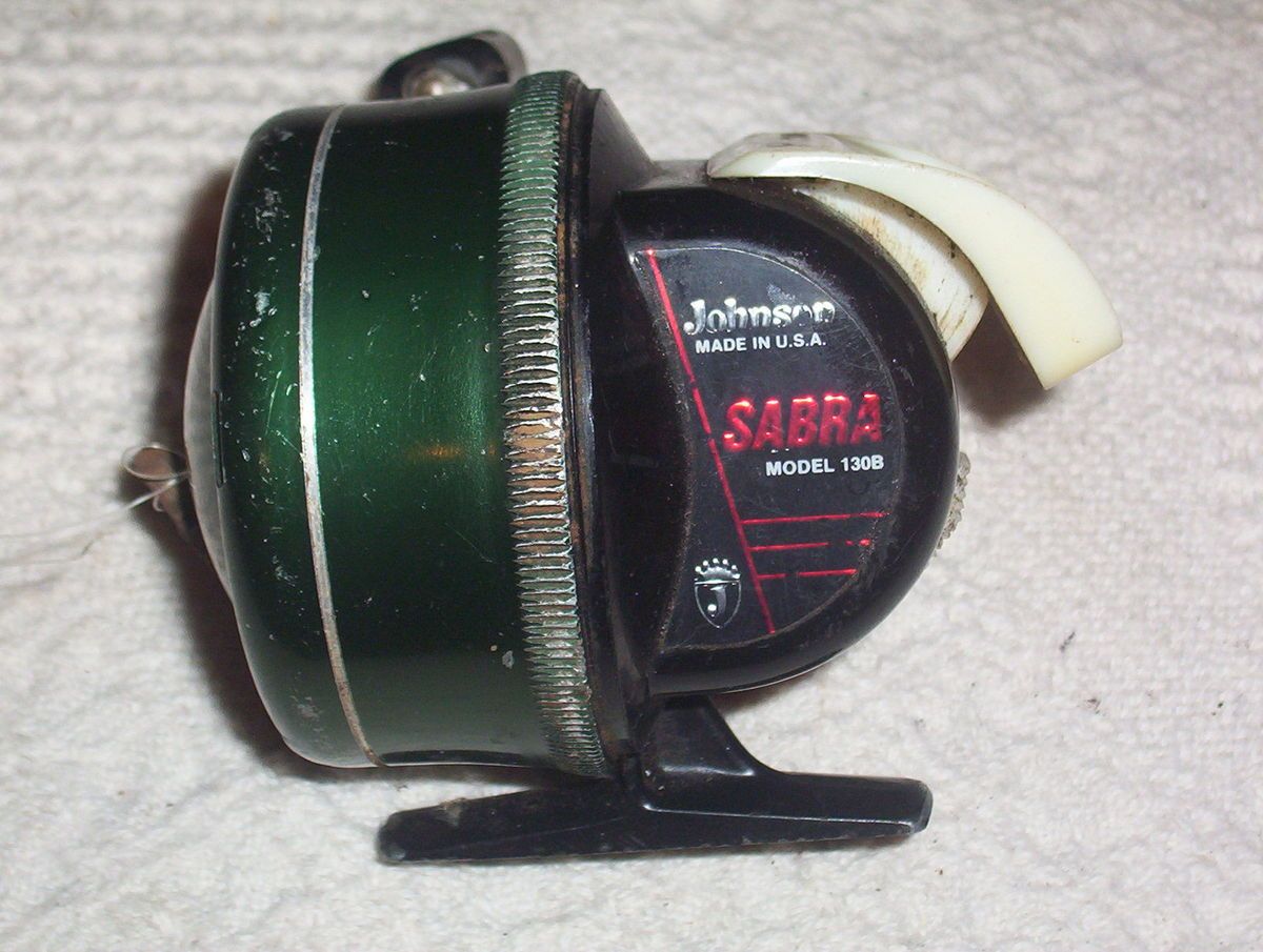 VINTAGE JOHNSON SABRA MODEL 130B FISHING REEL USA