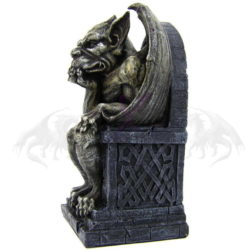 Gargoyle King on His Throne Protecting The WORLD  TR5757 Mini 18cm