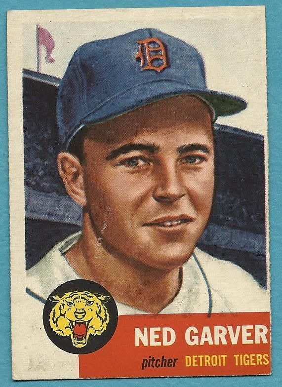 1953 Topps Ned Garver 112 VG Detroit Tigers Pitcher