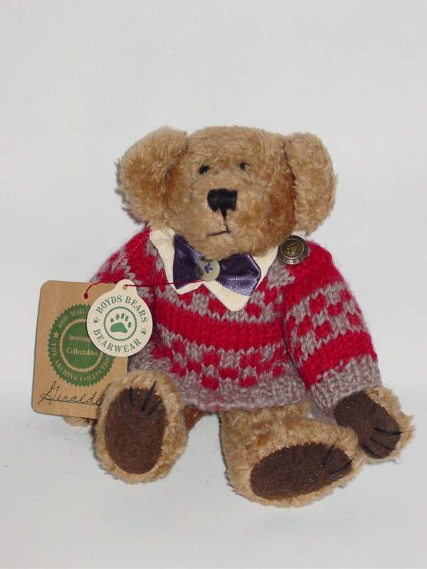 Boyds Bears Geraldo Red Sweater Retired