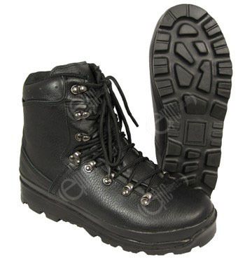 German Army Style Black Mountain Boots All Sizes Military Modern Shoes