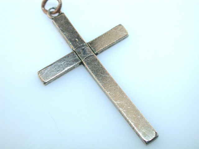 Vintage Etched Gold Filled Cross Pendant