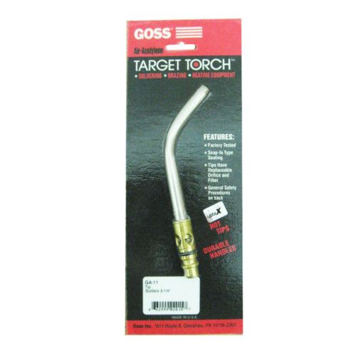 Goss GA 11 Acetylene Target Torch Tip 3 1 4 Snap In