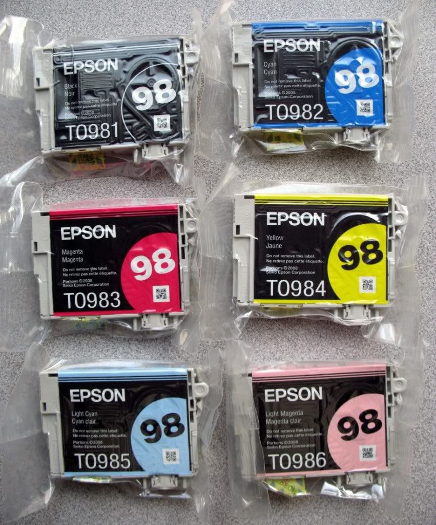 PACK Epson GENUINE 98 Ink (NO RETAIL BOX) Black Color ARTISAN 800