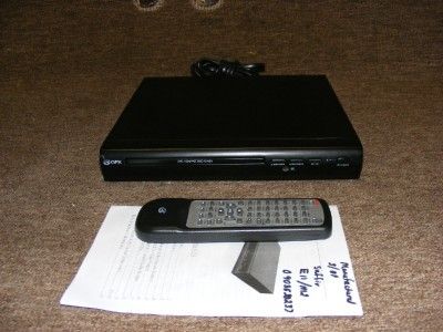 GPX D1816 DVD Player Black Progessive Scan 0237 047323918162