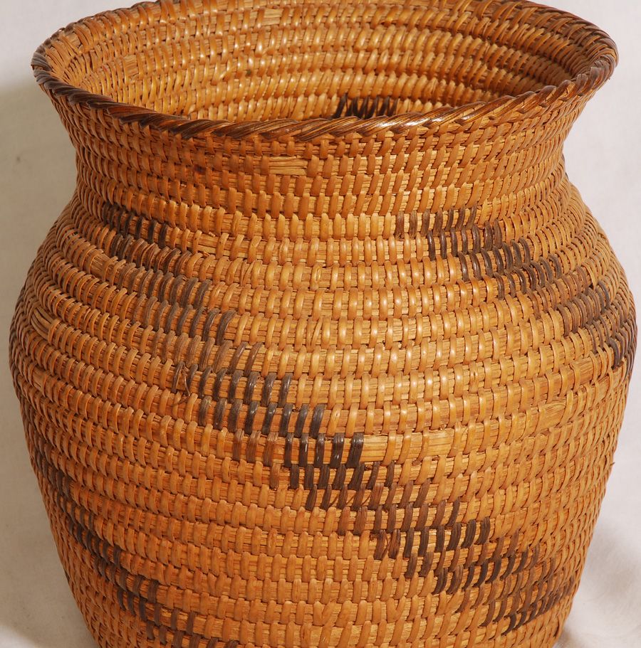 few missing stitches for this wonderful antique basket. The basket