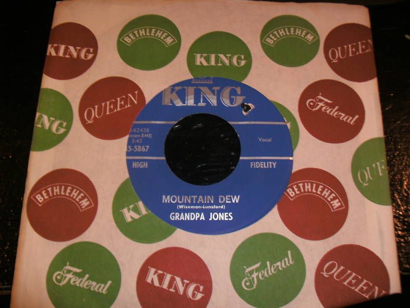 Grandpa Jones Mountain Dew 45 King Bluegrass