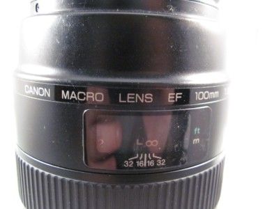  Canon Macro EF100MM F 2 8 Lens