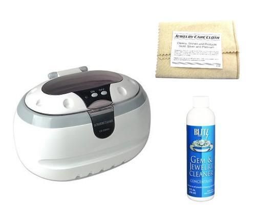  Wave Ultrasonic Cleaner Parts Jewelry CD 2800 Blitz 653 Solution Cloth