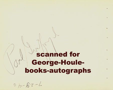 PAUL GUILFOYLE~AUTOGRAPH~1940~WHITE HEAT~GRAPES OF WRATH