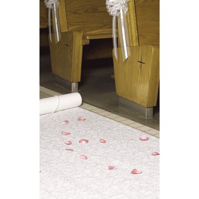 White Personalized Custom Wedding Aisle Runner