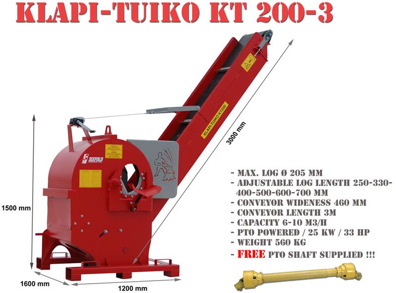 Klapi Tuiko Fire Wood Processor