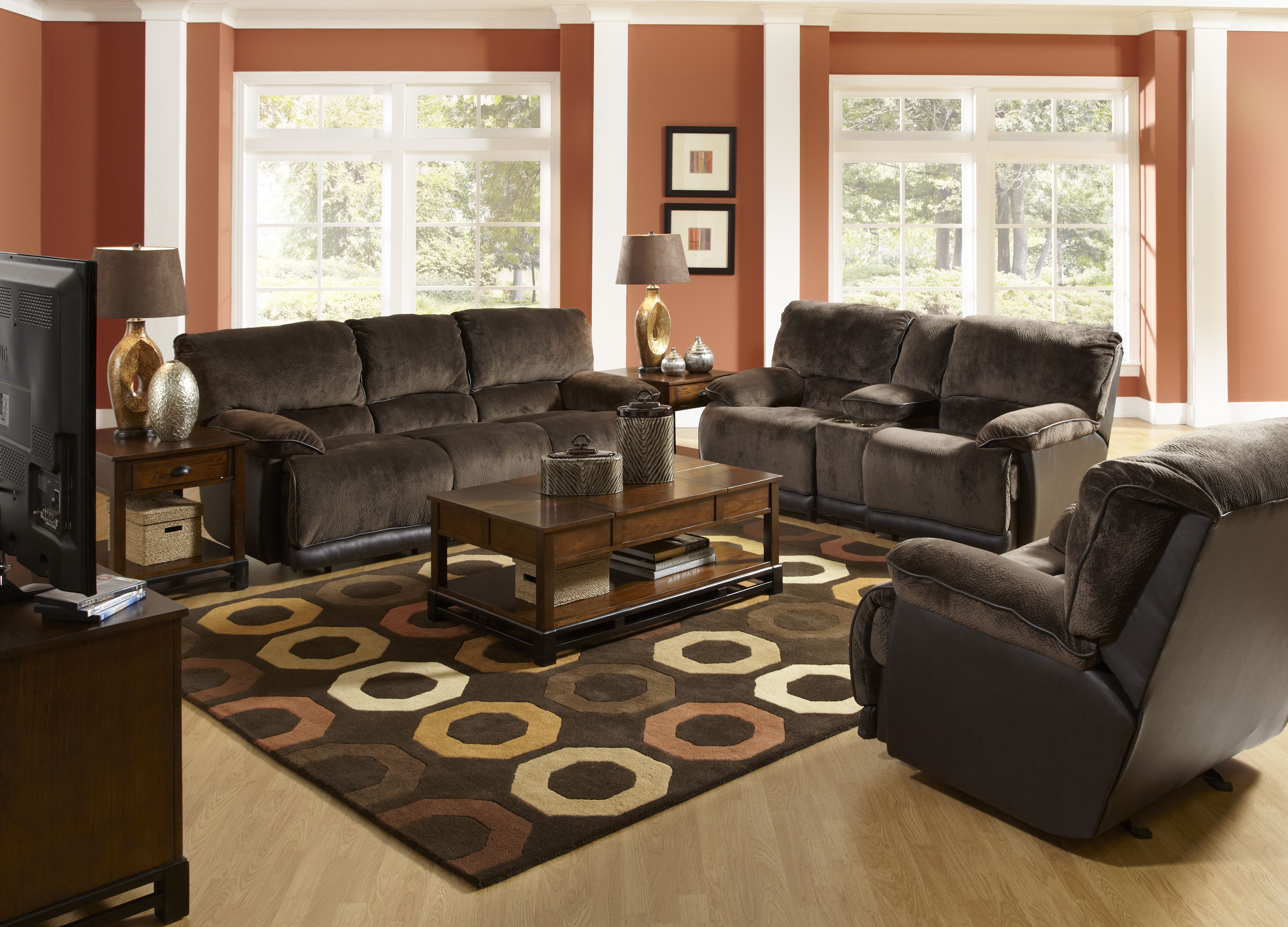  Power Reclining Sofa Loveseat and Glider Recliner 3 Piece