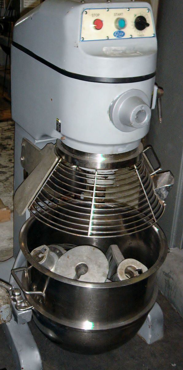 Globe 60 Qt Dough Mixer Accessories Used