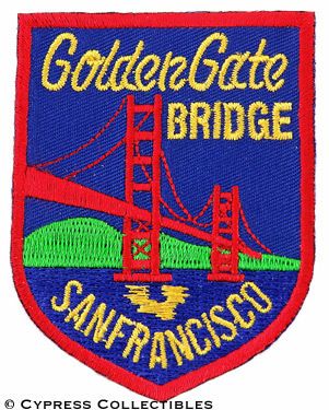 GOLDEN GATE BRIDGE CALIFORNIA MOTORCYCLE BIKER iron on PATCH APPLIQUE