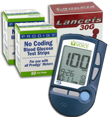 Prodigy Voice Talking Blood Glucose Meter Starter Pack