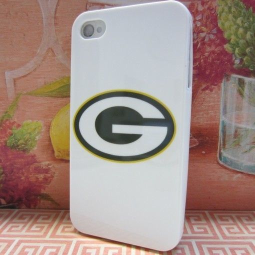 Green Bay Packers White Rubber Skin Case Phone Cover for Apple iPhone