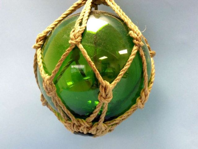 Green Nautical Glass Float 11 Glass Fishing Floats for Sale Beach