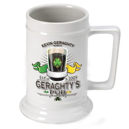 Personalized 16 oz German Beer Stein Groomsmen Gift