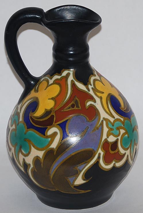 Gouda Pottery 1930 Grotius Ewer Estate Fresh 