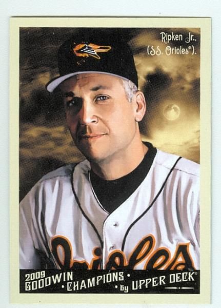 2009 UD Goodwin Champions Cal Ripken Night Variant Card