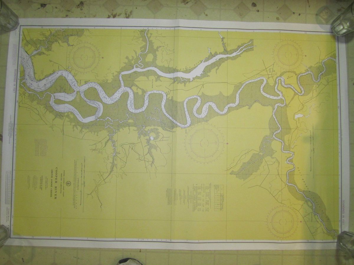 Cooper River Above GOOSE Creek 11242 or 11527 6th Ed Apr 72 Nautical