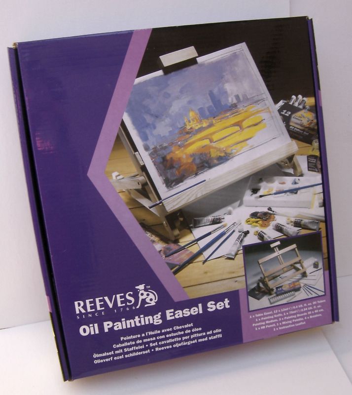 reeves complete oil color painting easel set 