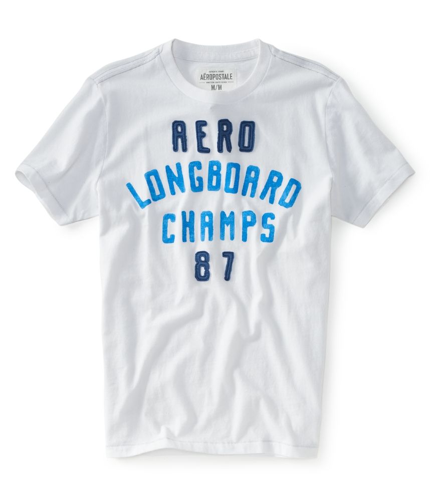 Aeropostale Mens Aero Longboard Champs Graphic T Shirt