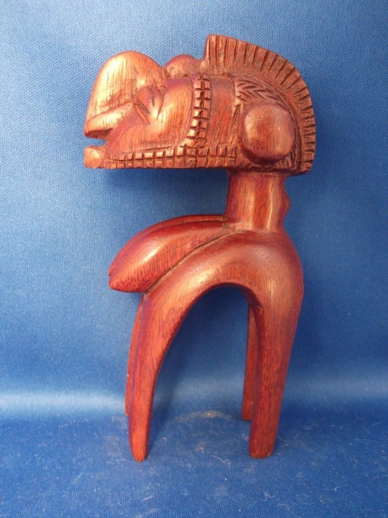 African Hand Crafted Wooden Carved Mahogany Fertility Mother Woman