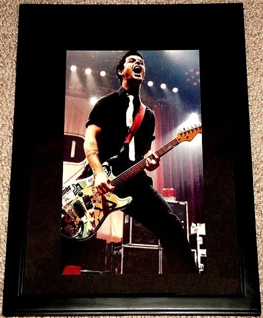 Green Day Billie Joe Armstrong Framed Live in Concert Portrait