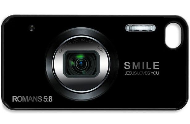 Smile Jesus Loves You Christian iPhone 4 4S Case Protective Cover Free