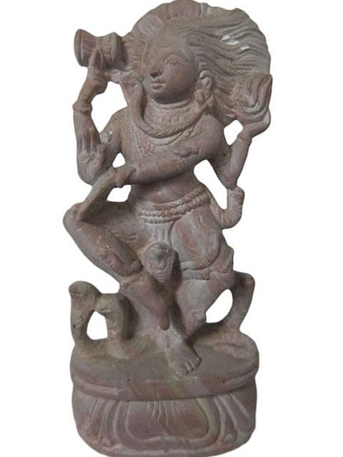 Hindu God Shiva Stone Statue Lord Shiva Dancing Sculpture Religious