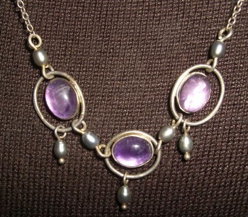 Great Falls Metal Works GFMW Amethyst SS 925 Necklace