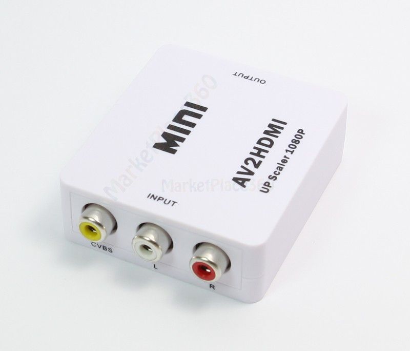 This Composite to HDMI Converter / Scalar takes Composite Video  and