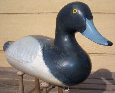  Madison Mitchell Drake Bluebill Wood Duck Decoy; Havre de Grace, MD