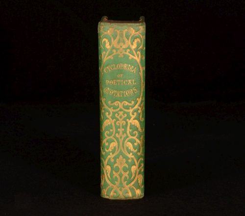 1853 Cyclopaedia of Poetical Quotations Passages Poets Edited by Adams