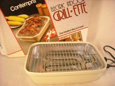 NIB CONTEMPRA SMOKELESS ELECTRIC INDOOR GRILL*ETTE, 