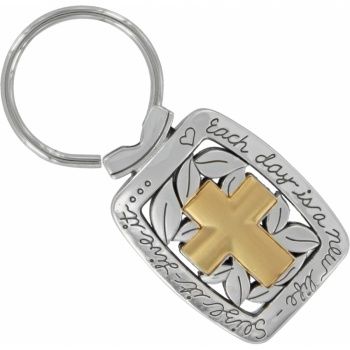 heart soul cross fob