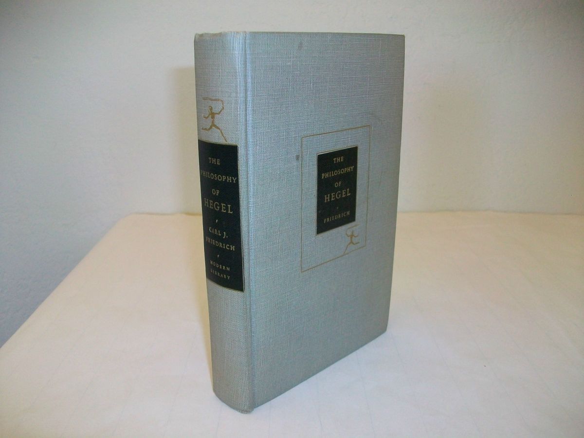 The Philosophy of Hegel Modern Llibrary 239 Hardcover