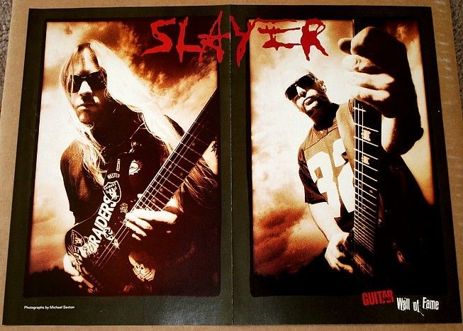 SLAYER KERRY KING & JEFF HANNEMAN TRIBUTE POSTER