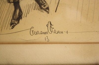 1913 American Illustrator Gordon Grant Fine City Girl with Admirers 2