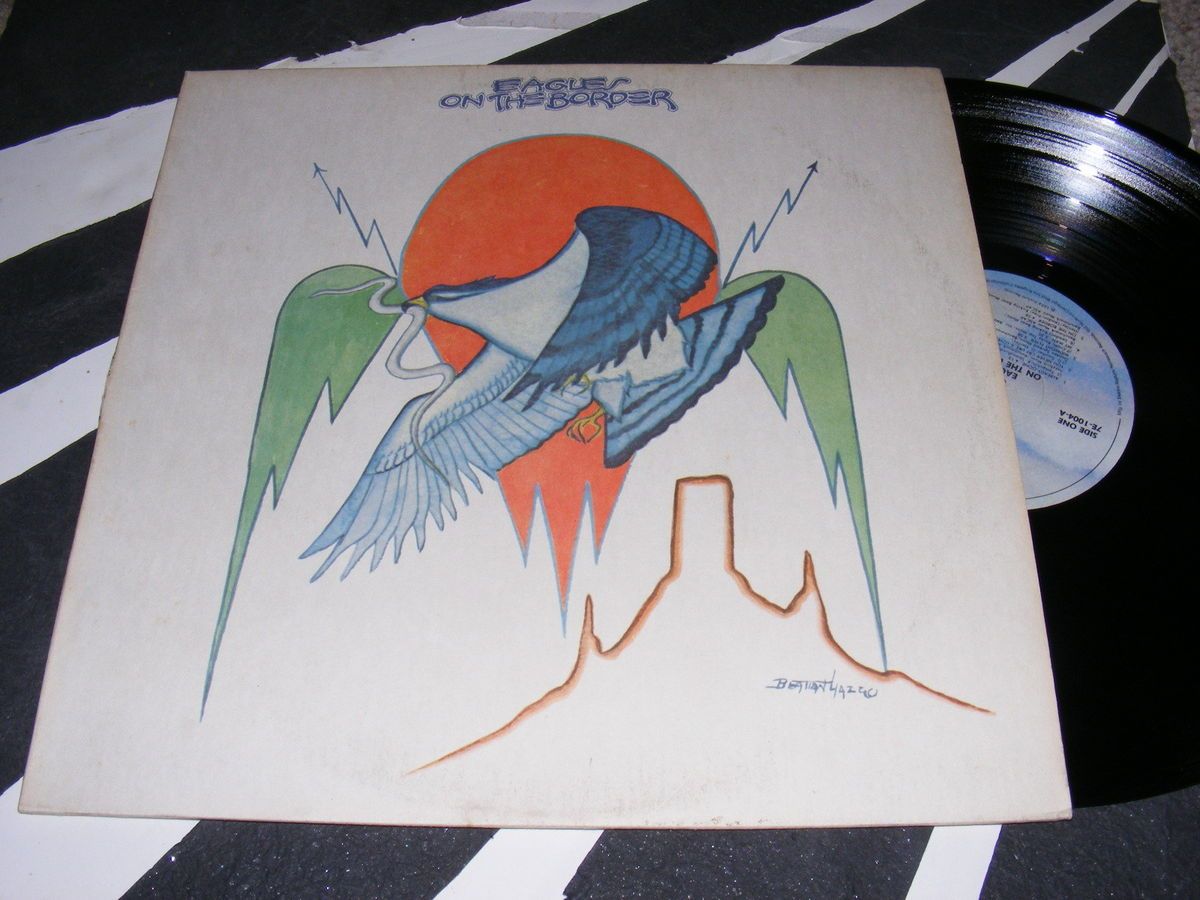 EAGLES On the Border Asylum Records LP from 1974 Early Country Rock