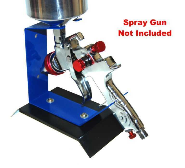 Benchtop Gravity Feed Spray Gun Holder Stand Auto Paint