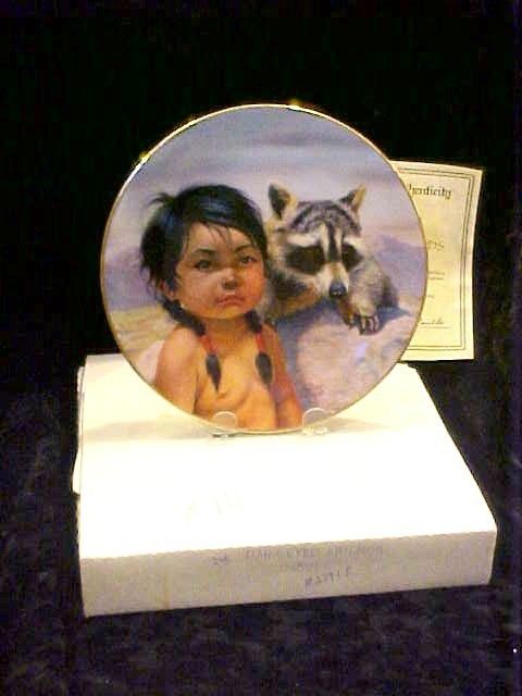 1986 Gregory Perillo Dark Eyed Friends Plate M I B