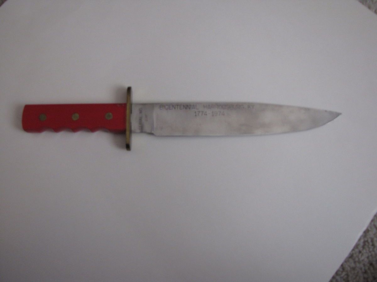 Bowie Knife Commerative Kentucky Harrodsburg Bicentennial